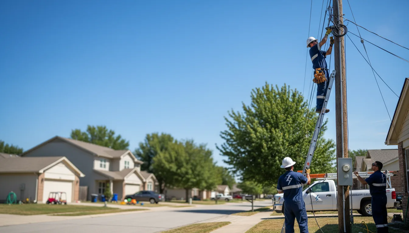 Residential electrician providing installation services in Bloomington, IL